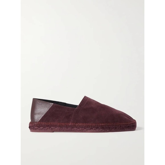 TOM FORD Barnes Suede and Leather Espadrilles Sz UK 9 / US 10 Burgundy main image 4